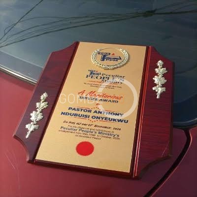 Award plaque